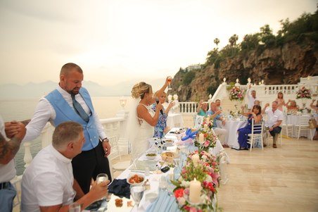 свадебная церемония в Анталии