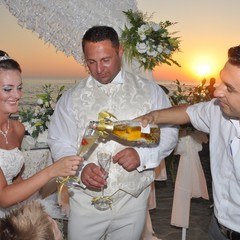 свадебное шампанское в Турции