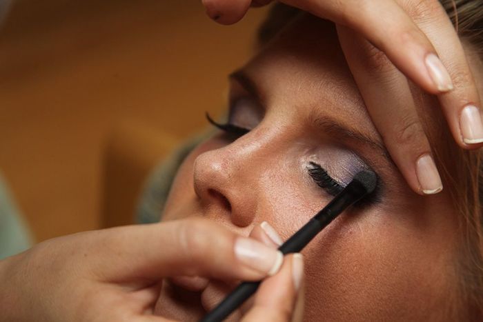 Smokey Eis-Augen-make-up