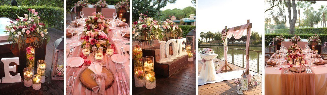 Rustikale Hochzeit Dekorationen in Antalya, Hochzeit 1