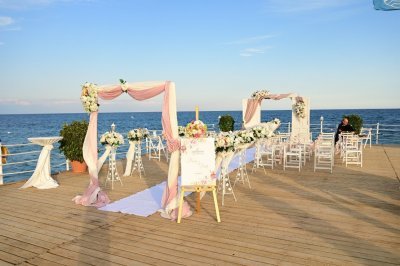 Hochzeit am Pier in Antalya Türkei