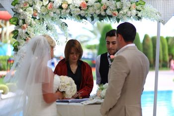 britische Hochzeitszeremonie in der Türkei