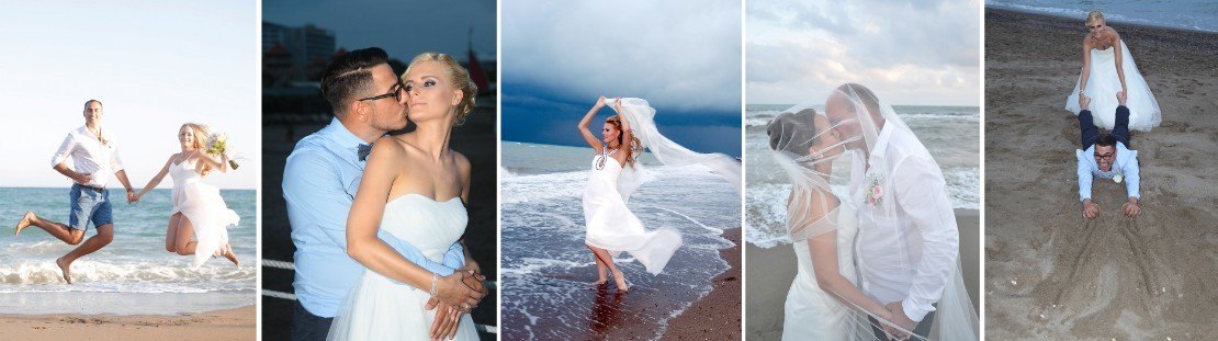 Romantische Hochzeiten am Meer in Antalya Türkei