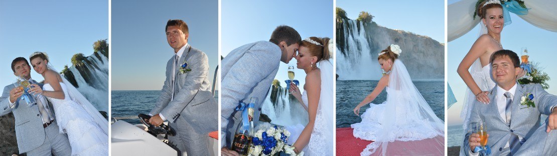 Hochzeit auf einer Yacht in Antalya Türkei