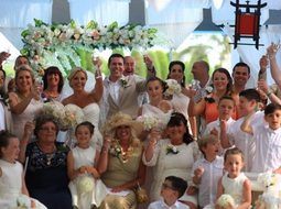 Britische Hochzeitszeremonie in der turki