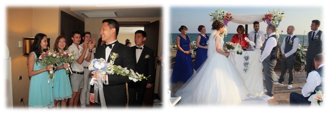 عروس و داماد در آنتالیا