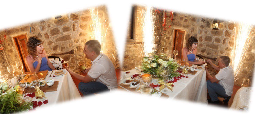 پیشنهاد رومانتیک ازدواج در آنتالیا