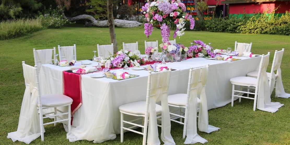 عکسهای دکوراسیون عروسی در سواحل دریای مدیترانه در آنتالیا