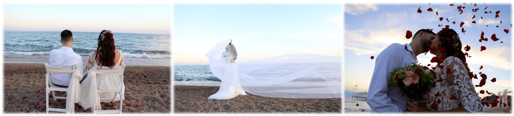 عروسی ساحلی در آنتالیا