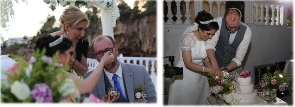 عروسی در ساحل در آنتالیا