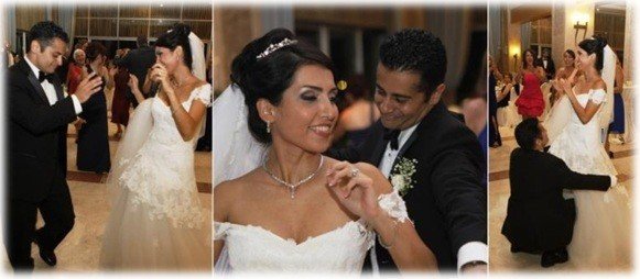 عروسی در ساحل در آنتالیا ترکیه