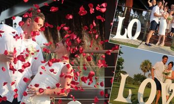 عروسی رومانتیک در ساحل مدیترانه آنتالیا