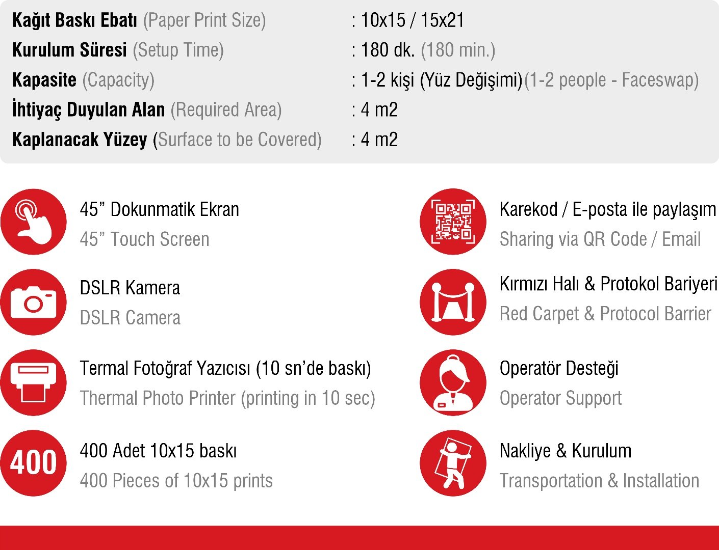 Ai Booth Kabin Özellikleri