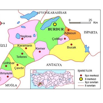 Burdur Diğer İllere Uzaklığı