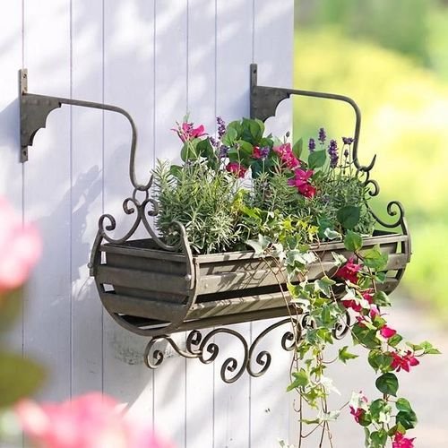 ferforje çiçeklik ve saksı (5)