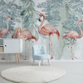 WG-182-fresh leaves flamingo garden_g