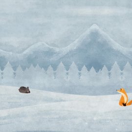 WG-688_2075-001_Fox and Rabbit