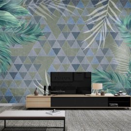 WG-1119-triangle green leaves-1