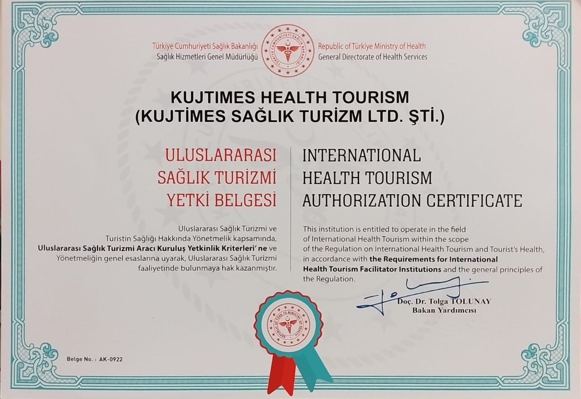 Sağlık Turizmi Yetki Belgesi