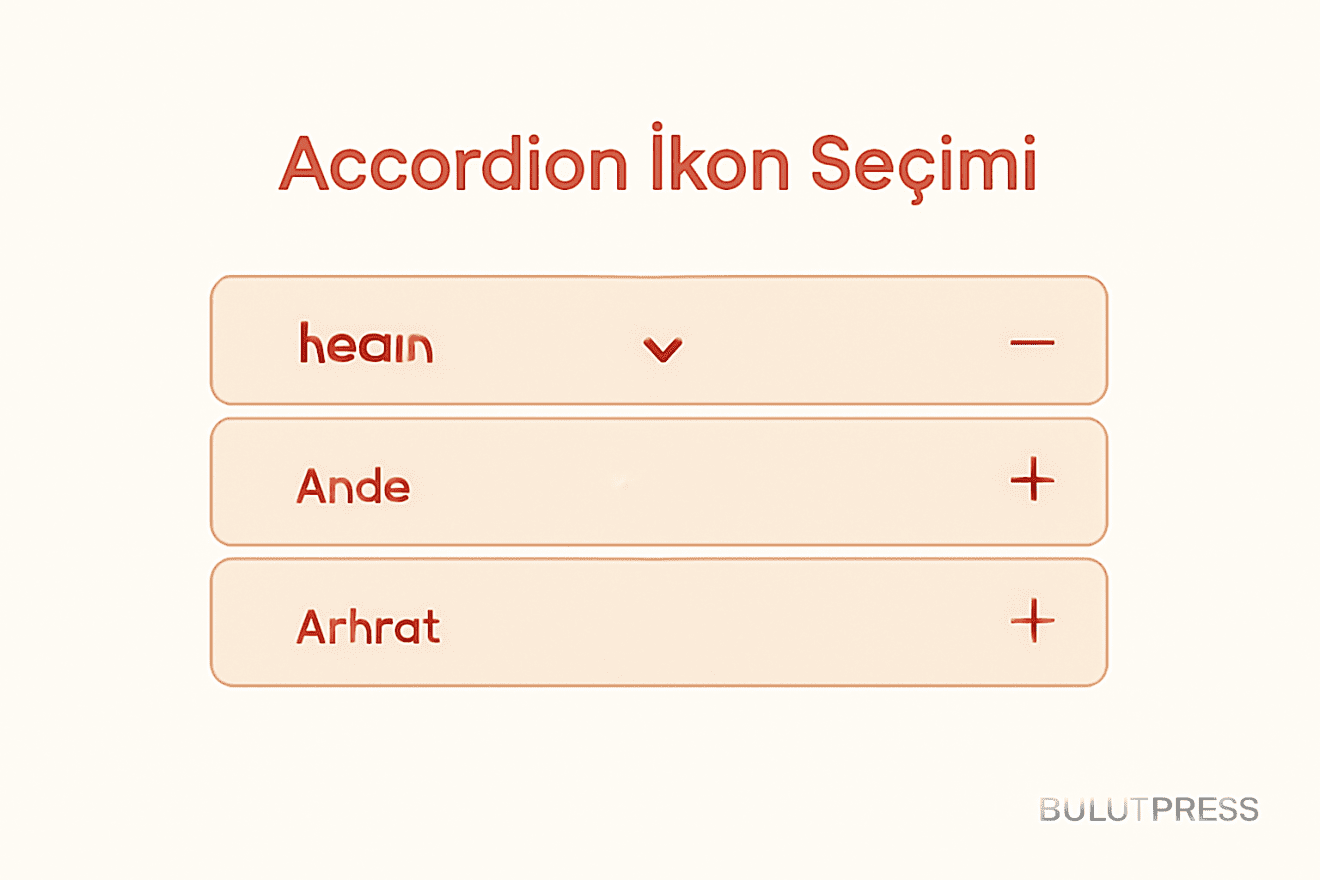 Accordion İkonları: En Etkili İşaretleyici Hangisi?