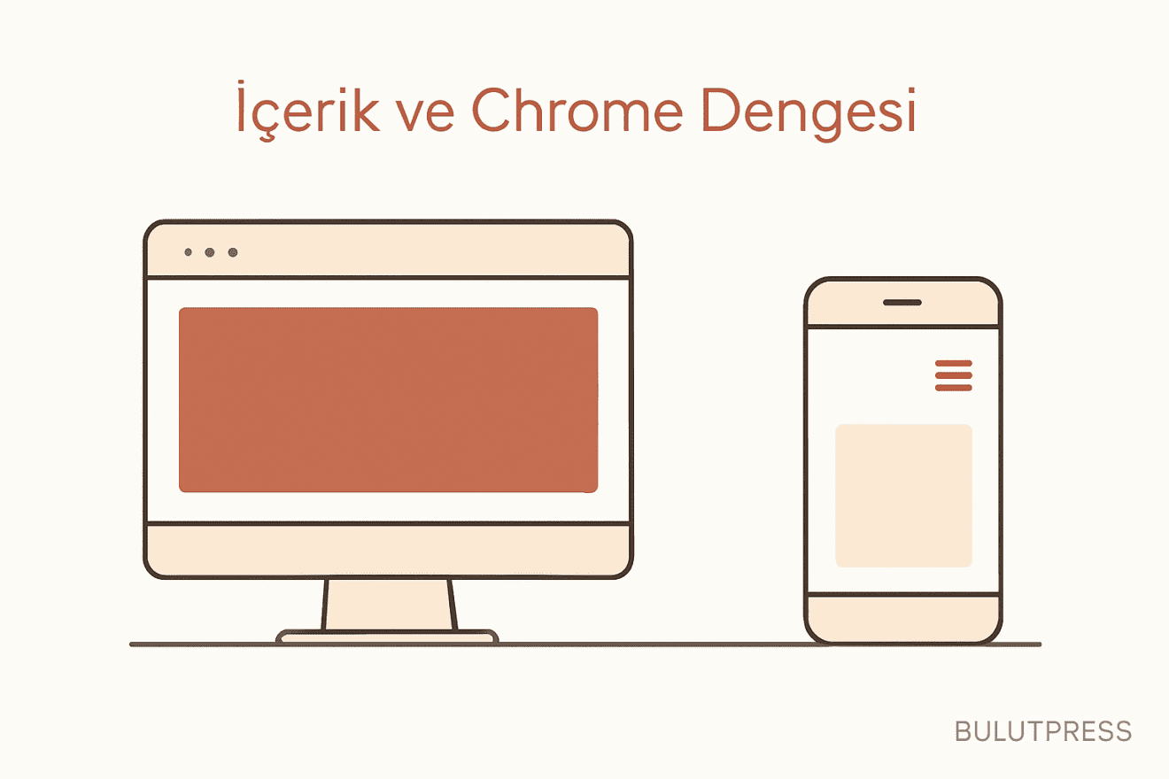 Content-to-Chrome Oranı: Masaüstü ve Mobil İçin İdeal Kullanıcı Deneyimi