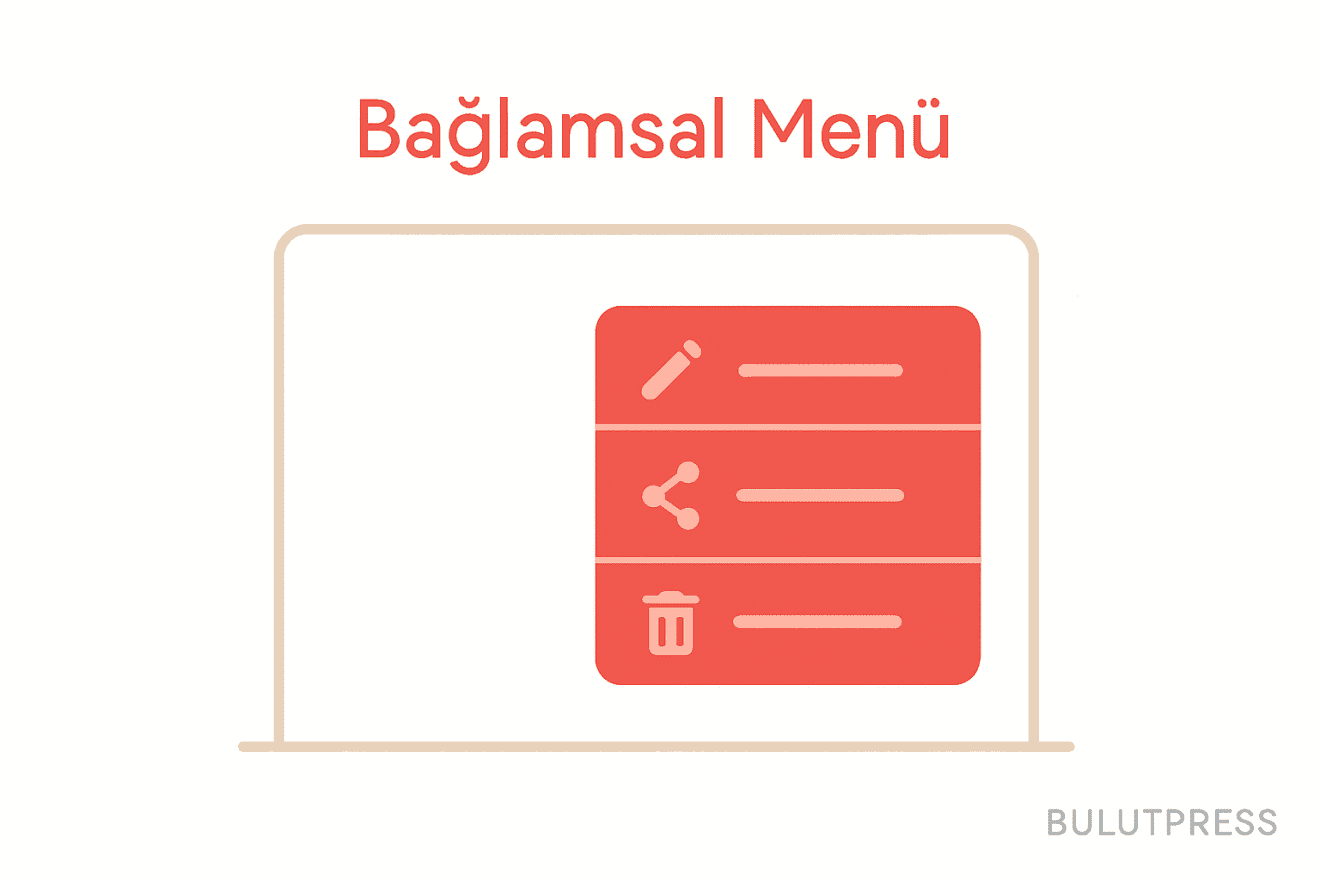 Bağlamsal Menü Nedir? Uygulamalarda Kullanımı ve İpuçları