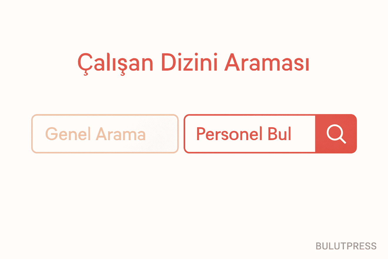 Intranet çalışan araması: ikinci arama kutusu ne zaman işe yarar