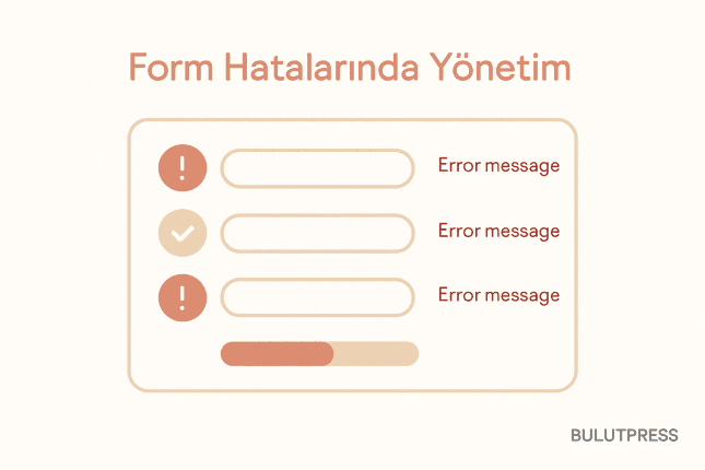 Form Hatasını Ne Zaman, Nerede ve Nasıl Göstermeli