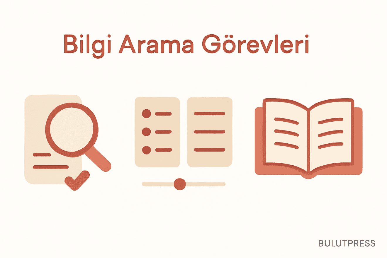 Üç Arama Görevi, Üç Farklı Sayfa Düzeni