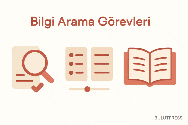 Bilgi Arama Görevleri: Edinme, Kıyaslama ve Anlama