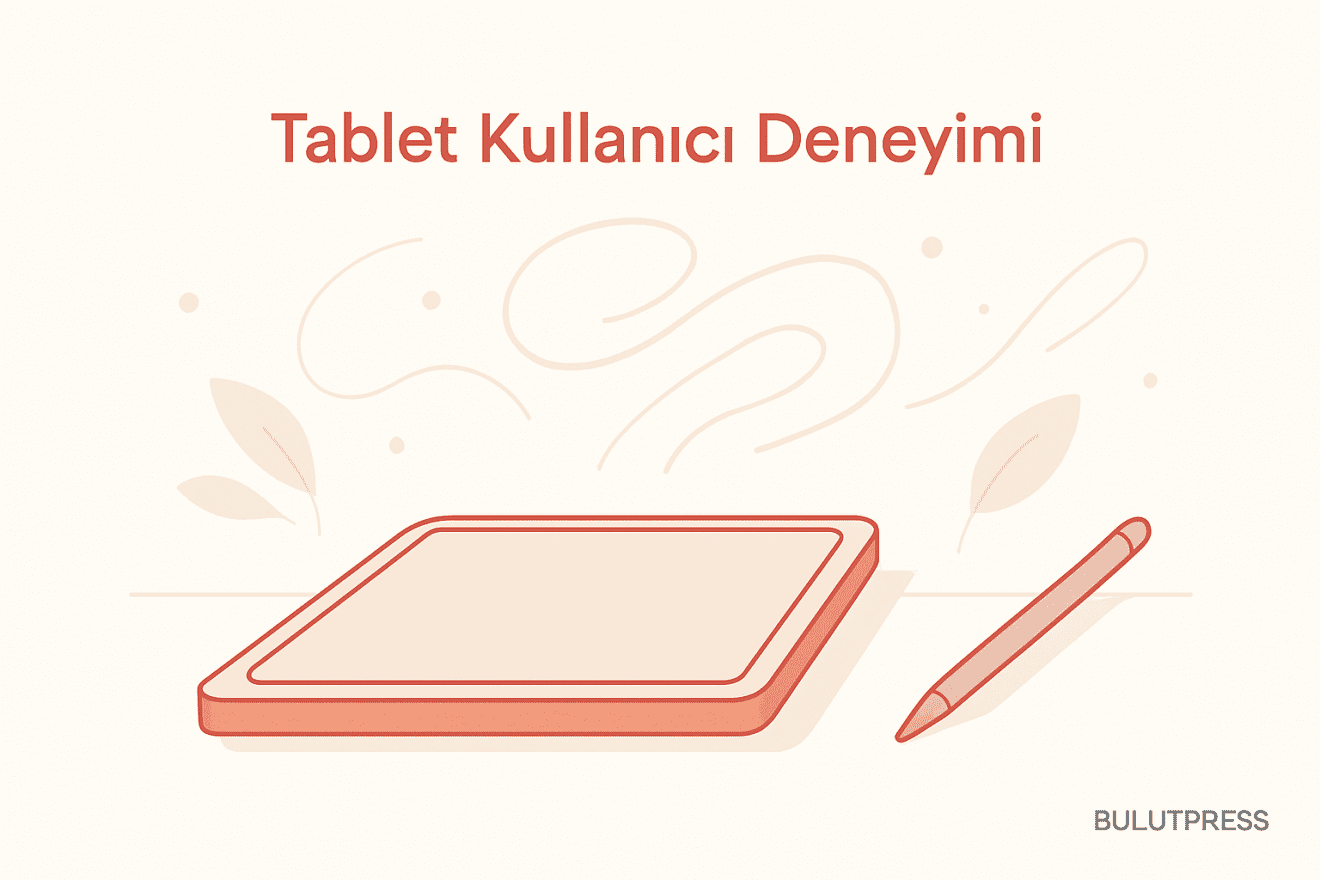 Stylus Destekli Tablet Arayüzleri: Dokunma Hedefi, Jest ve El Yazısı