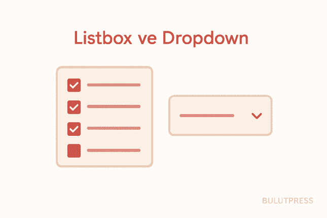 Listbox mu Dropdown mu? Seçim Kontrolünü Neye Göre Belirlemeli