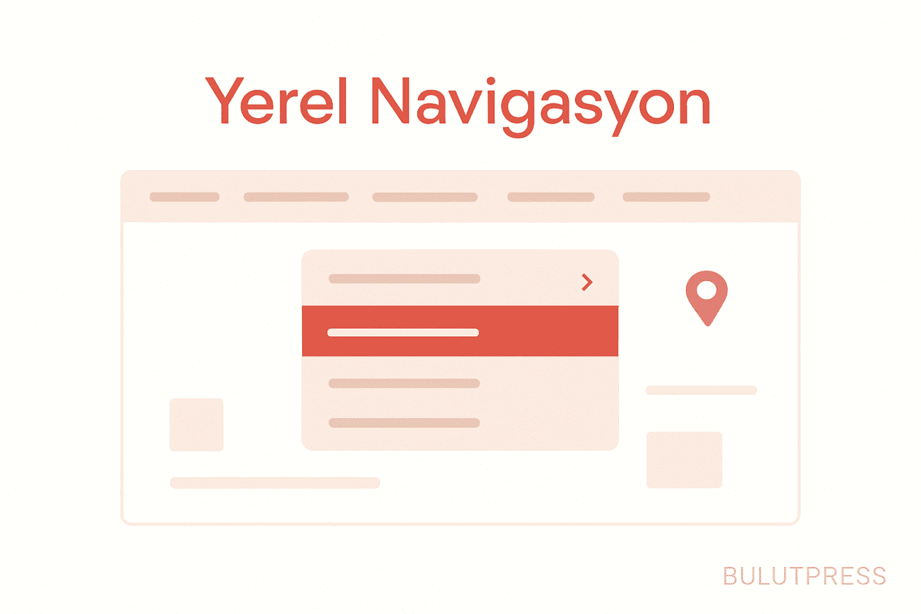 Yerel navigasyon tasarımı: dikey menü, aktif konum, dal genişliği