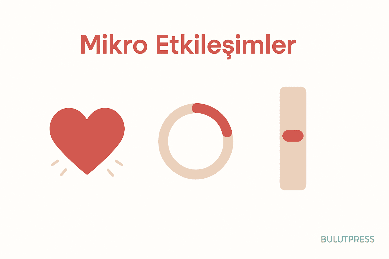 Mikro Etkileşim Tasarımı: Zamanlama, Optimistik Arayüz, Erişilebilirlik