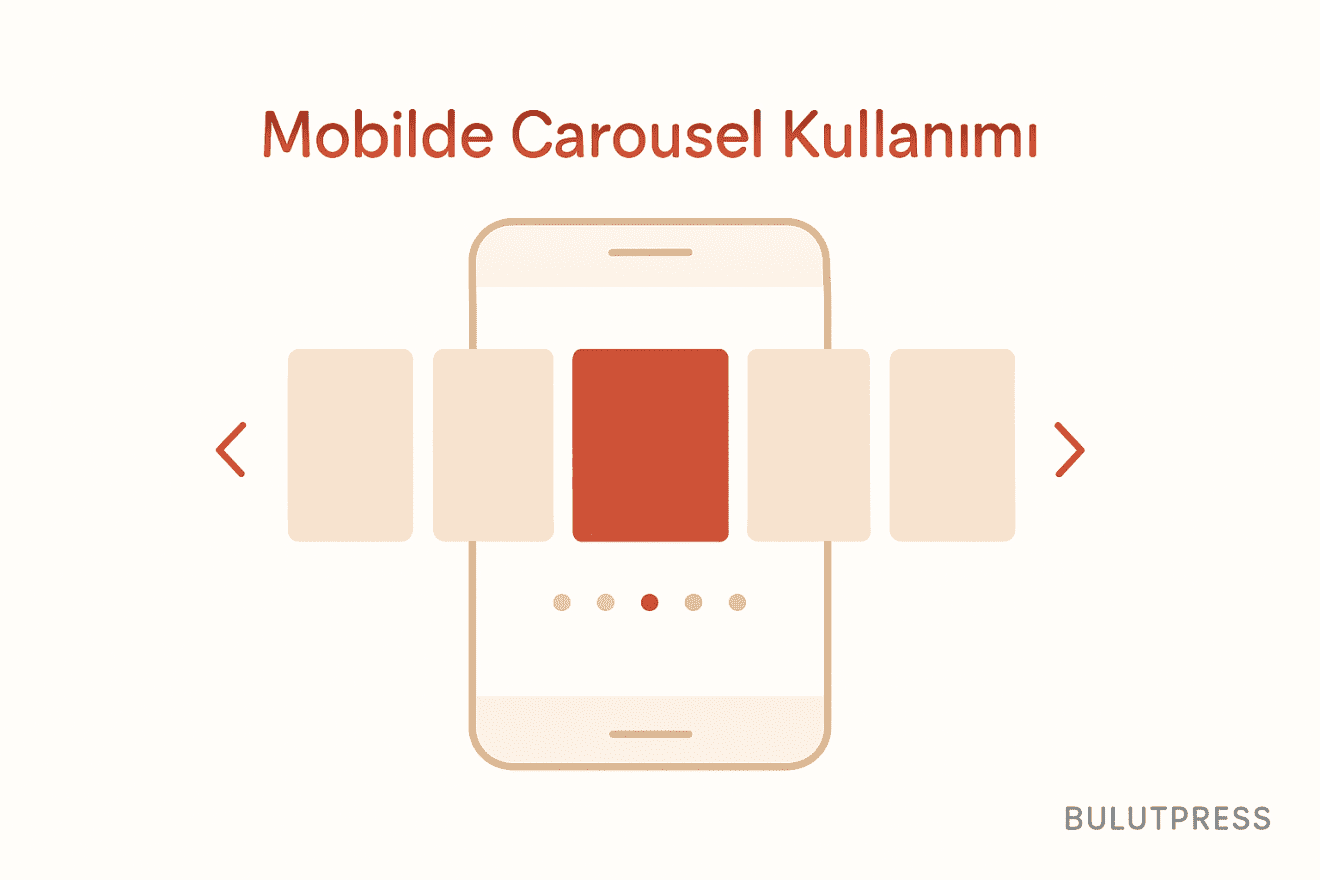 Mobil Carousel Tasarımı: Kaydırma İpuçları, Otomatik Dönme ve Liste Alternatifi