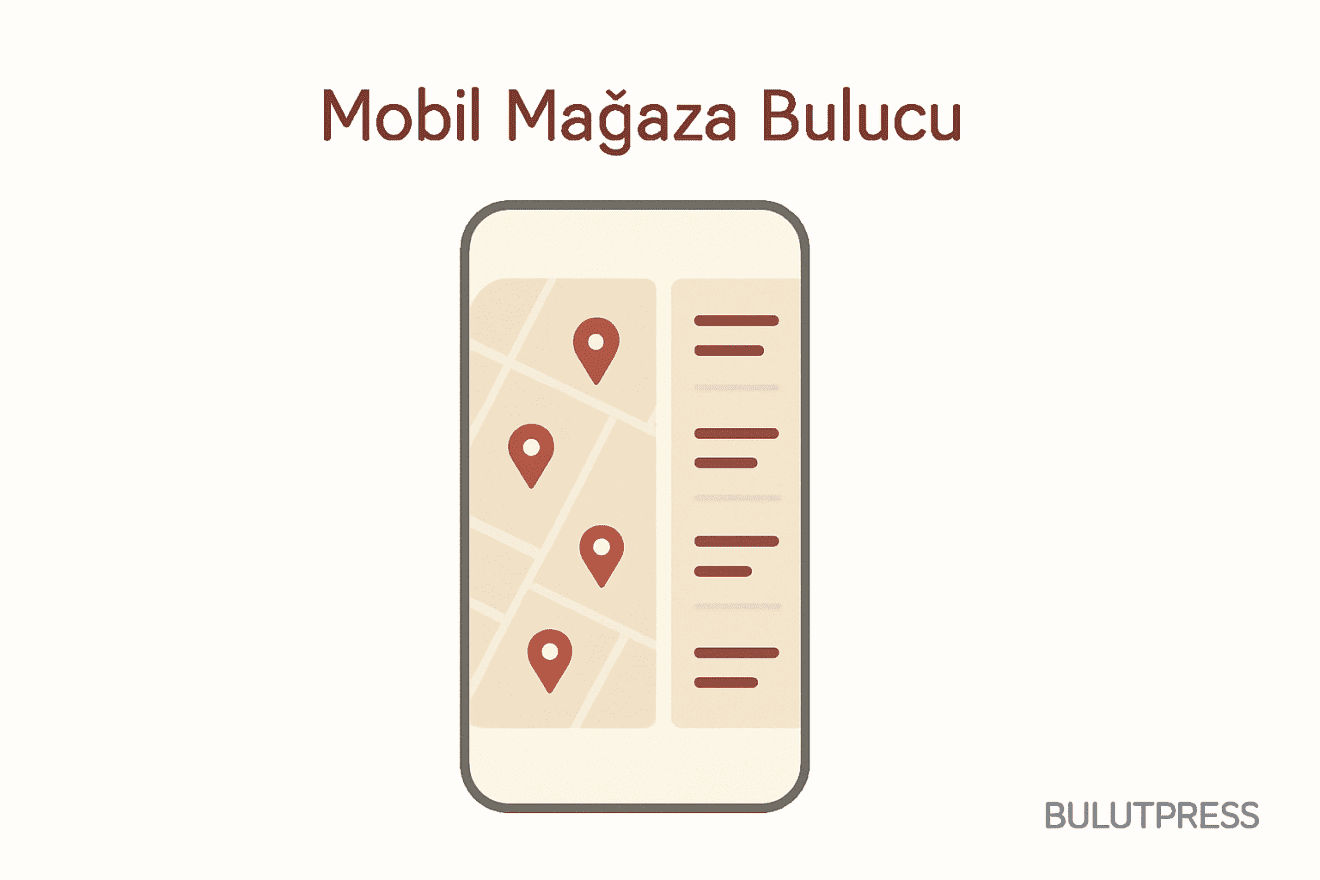 Mobil Mağaza Bulucu: Liste Öncelikli Kurgu ve Mesafe Sıralaması