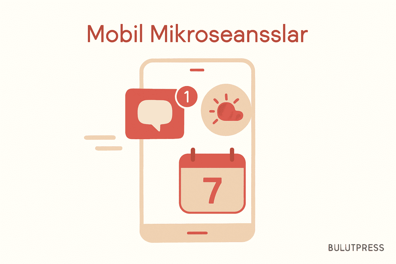 Mikroseans Tasarımı: Bildirim, Widget ve Kısayolların Bütçesi