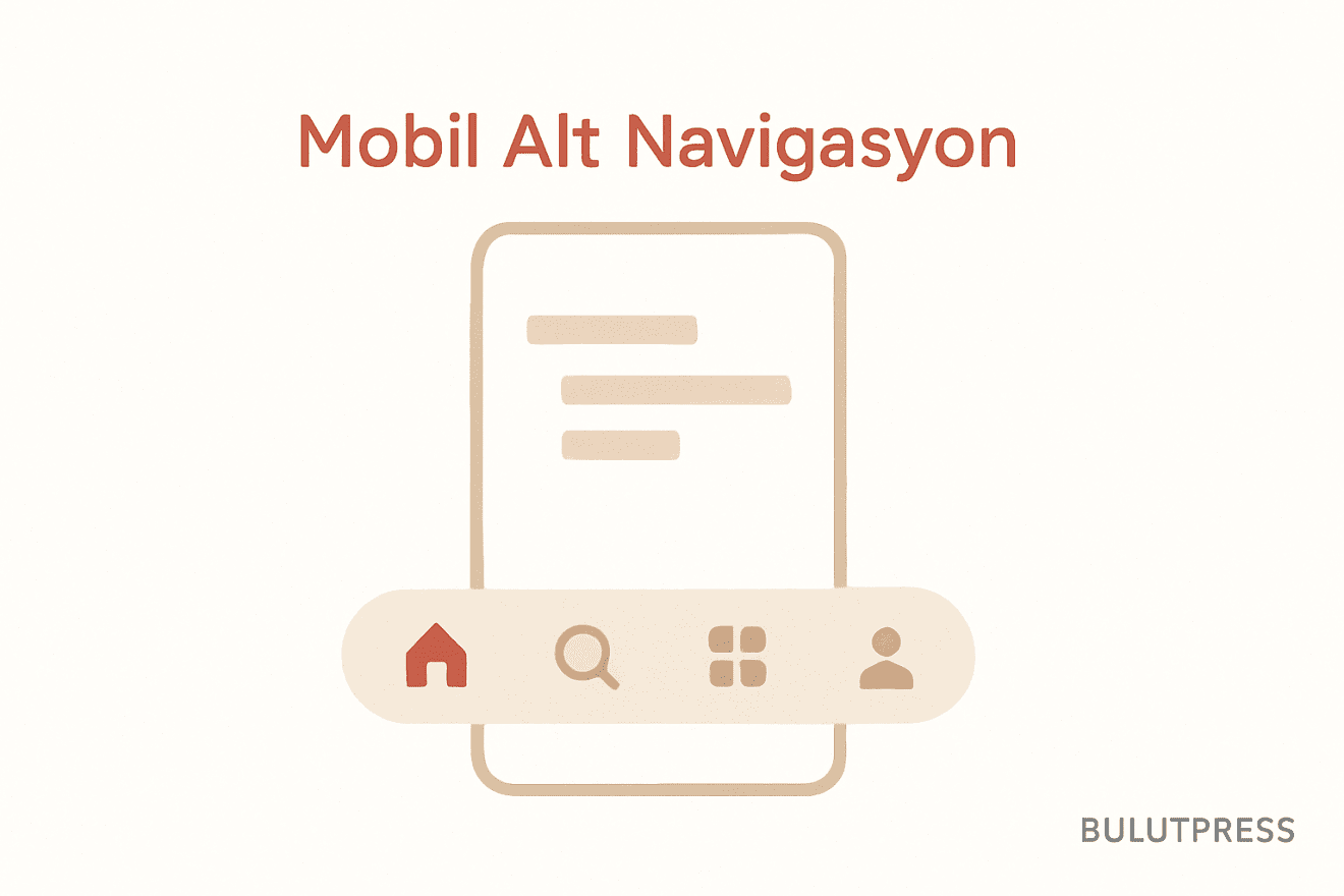 Mobilde Alt Navigasyon Kalıpları: Akordeon, Sıralı Menü, Bölüm Menüsü