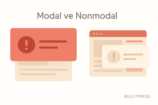 Modal ve Nonmodal Diyaloglar: Kısıt Nerede Başlar