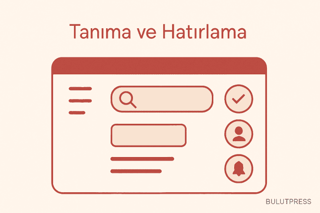 Arayüzde Tanıma ve Hatırlama: Tanımanın Sınırı Nerede