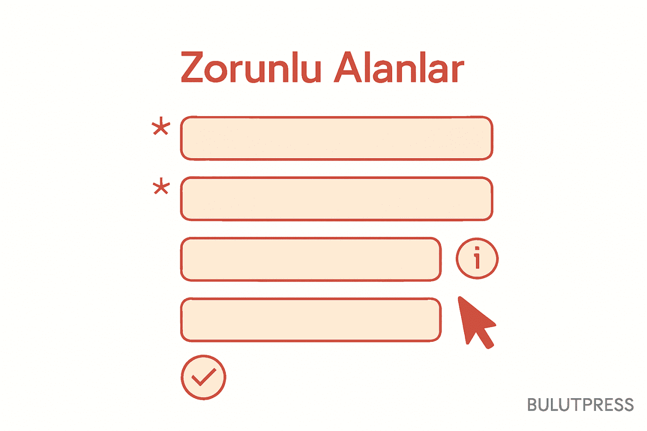 Zorunlu Alan İşaretlemesi: Yıldız, required Niteliği ve Ekran Okuyucu