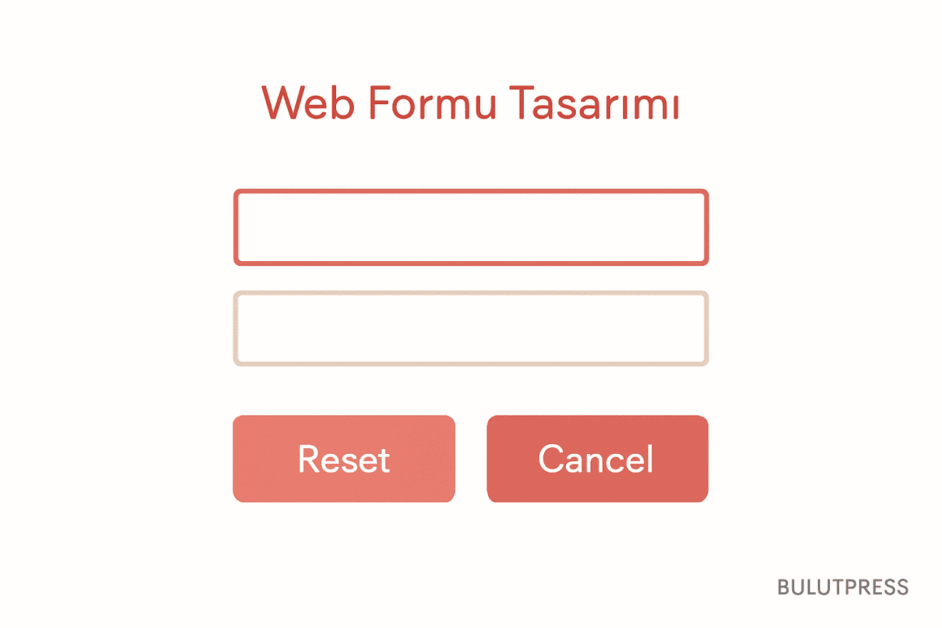 Web Formlarında Reset ve İptal Butonu Kullanımı