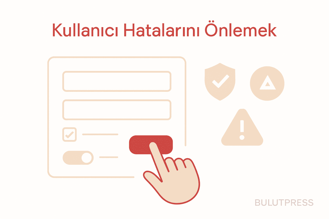 Kaymalar ve Hatalar: Arayüzde Hata Önlemenin Doğru Sırası
