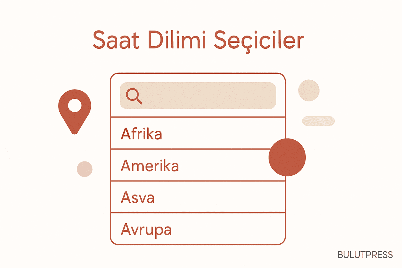Kullanılabilir saat dilimi seçici: IANA kimliği, arama ve doğrulama