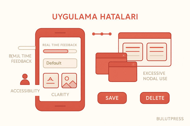 Uygulama Arayüzünde Tekrarlayan Tasarım Hataları ve Çözümleri