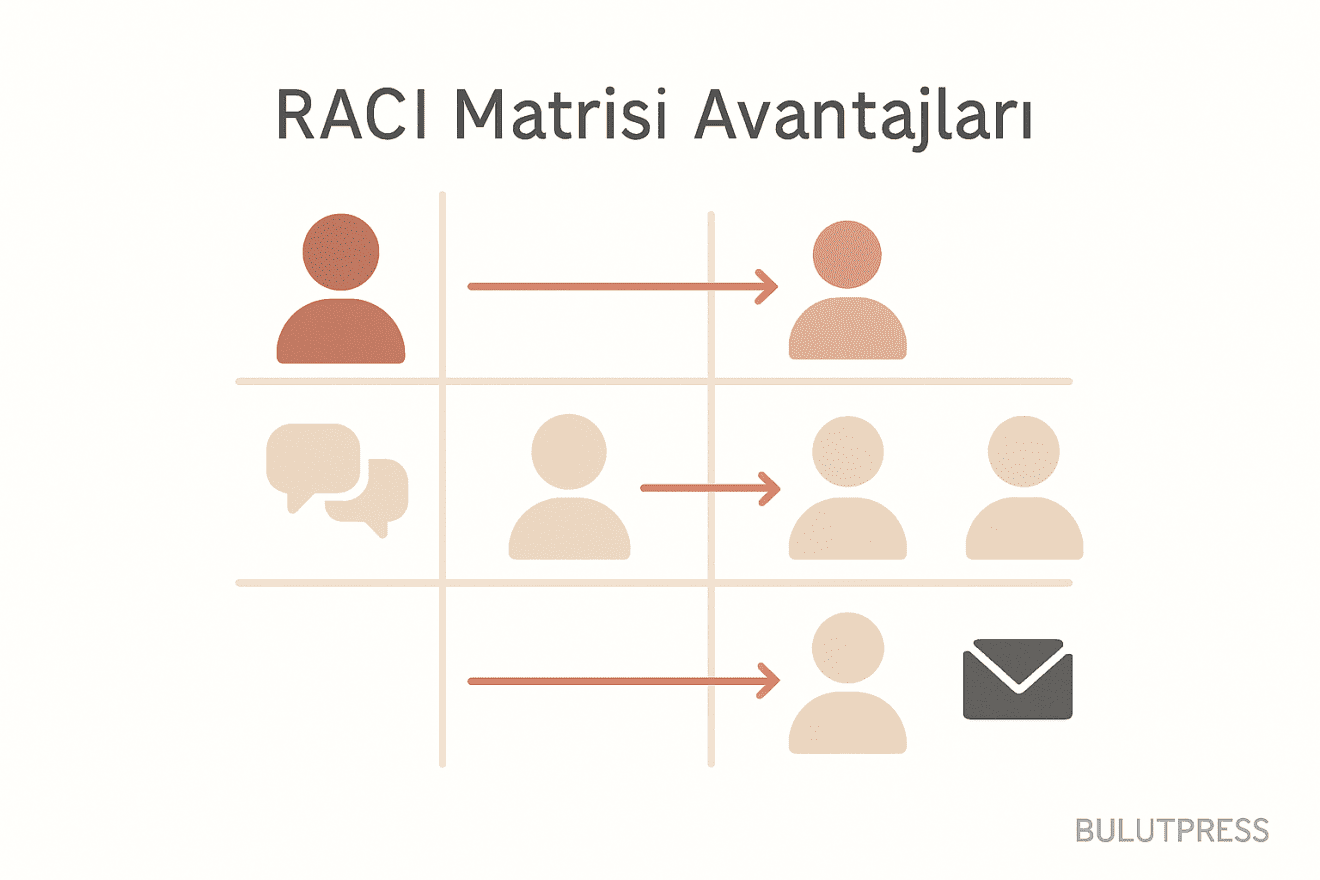 RACI matrisi: tek Accountable kuralı, C'nin maliyeti, bakım yükü