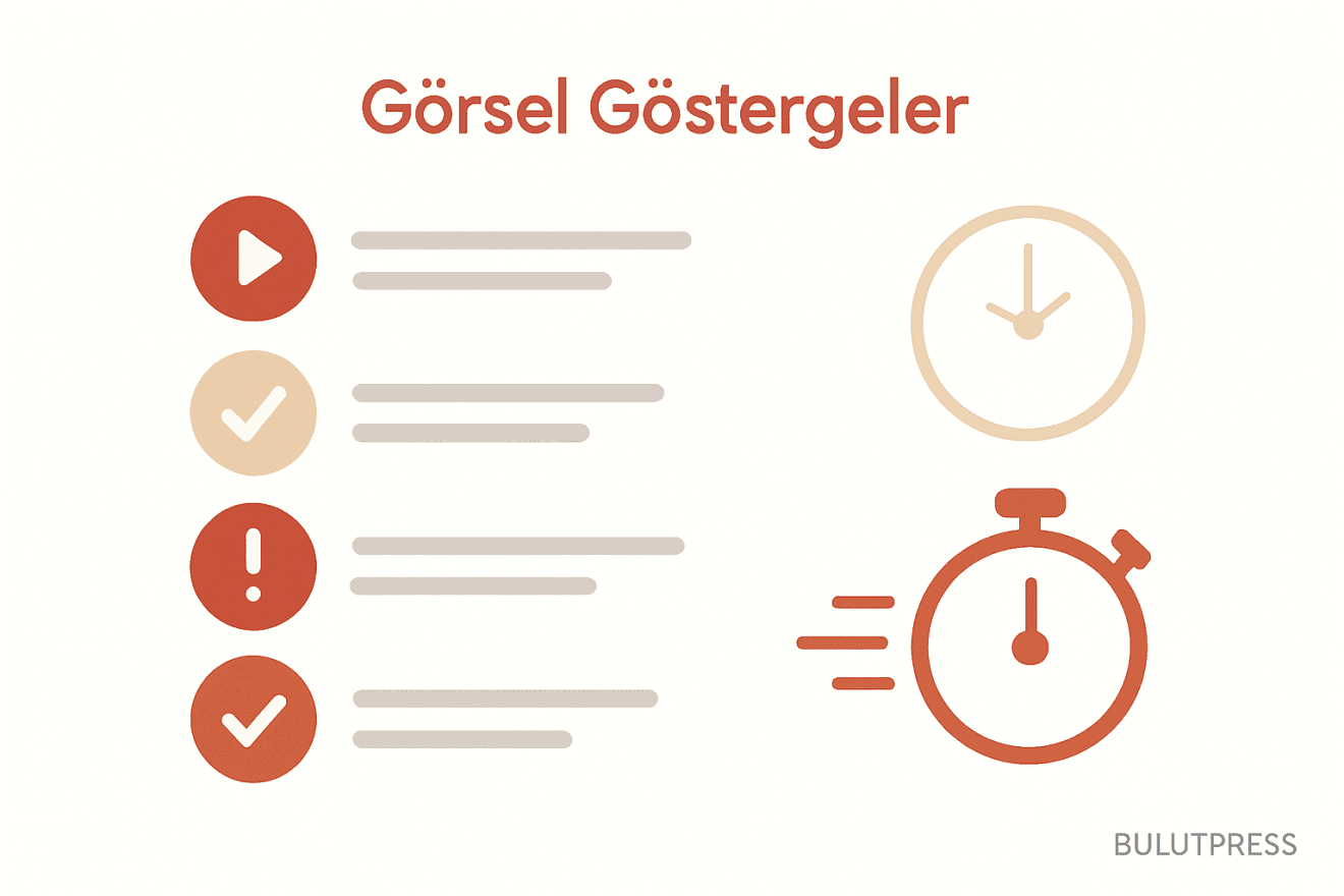 Liste Arayüzlerinde Görsel Gösterge Seçimi