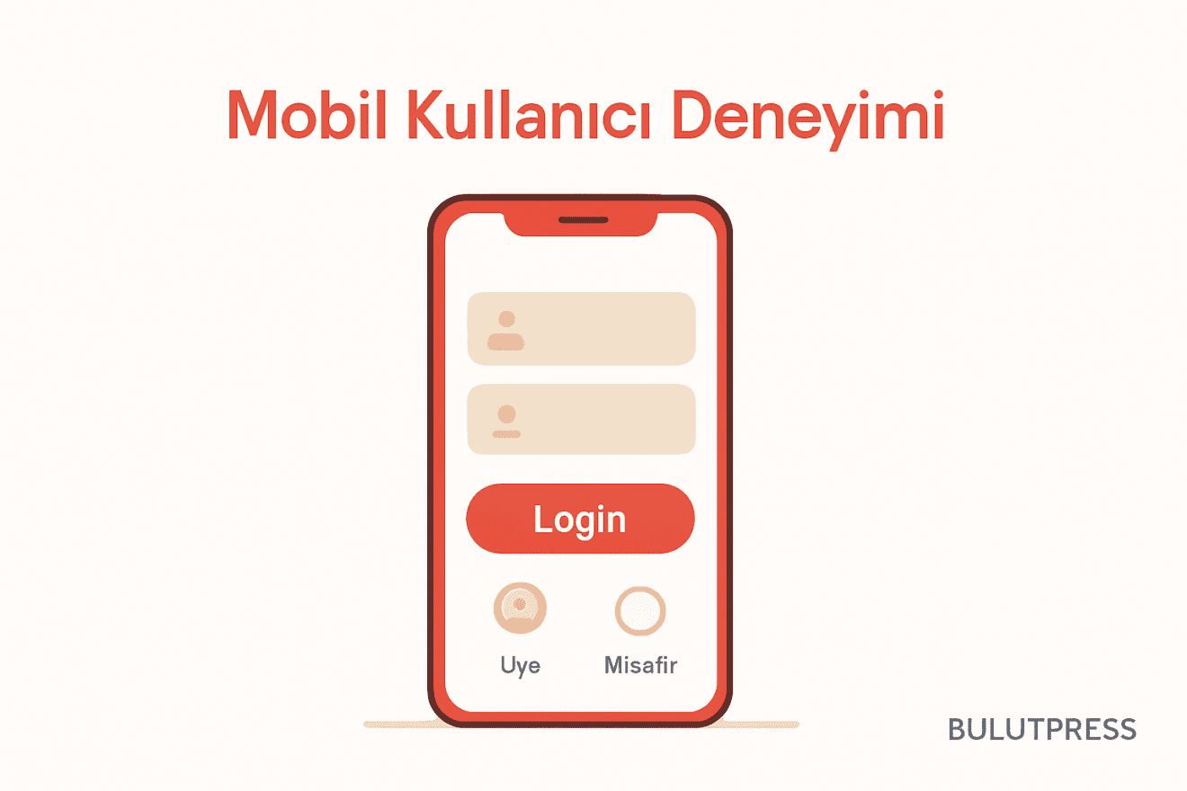 Açılış ekranında mevcut abone ile yeni kullanıcıyı ayırmak