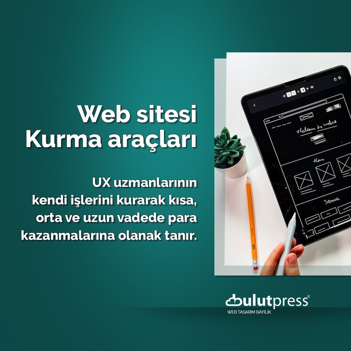 ux uzmanları için web sitesi kurma
