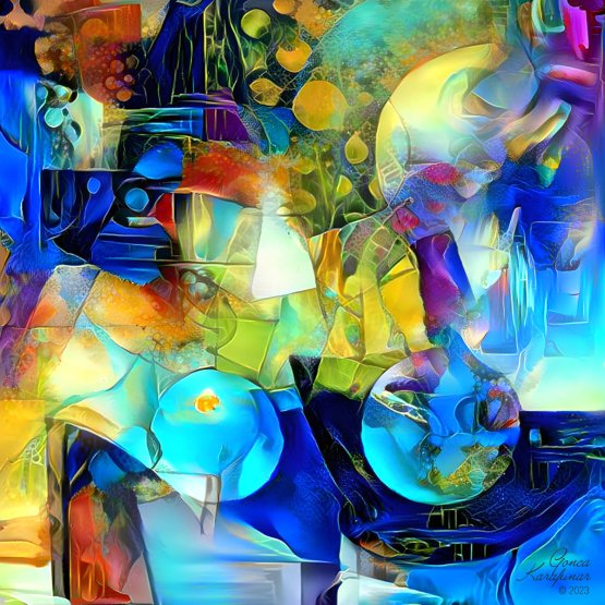 Sincerity Blue - Digital Artwork On Abstract